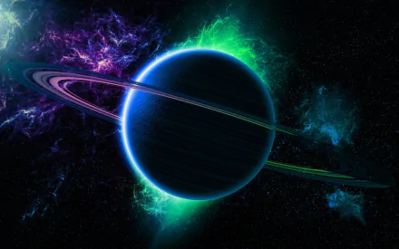 Sci Fi planetary ring HD Desktop Wallpaper | Background Image
