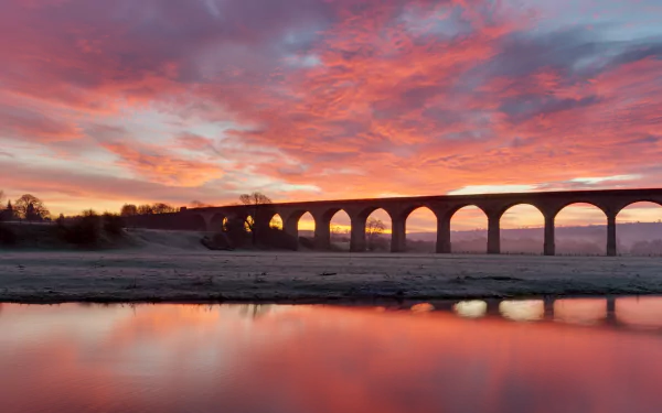 man made Arthington Viaduct HD Desktop Wallpaper | Background Image