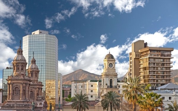 Man Made Santiago Cities Chile HD Wallpaper | Background Image