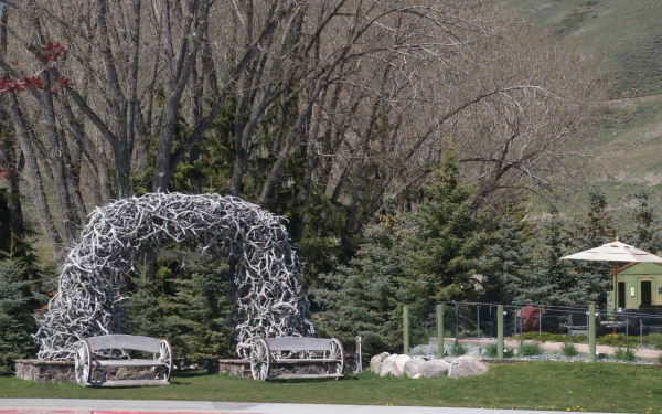 man made Antler Arch HD Desktop Wallpaper | Background Image