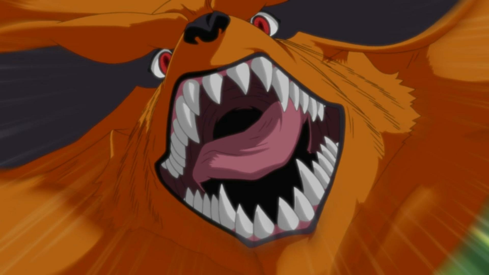 HD PC desktop wallpaper featuring the Nine-Tails fox from Naruto Shippuden: Ultimate Ninja Storm Revolution video game.