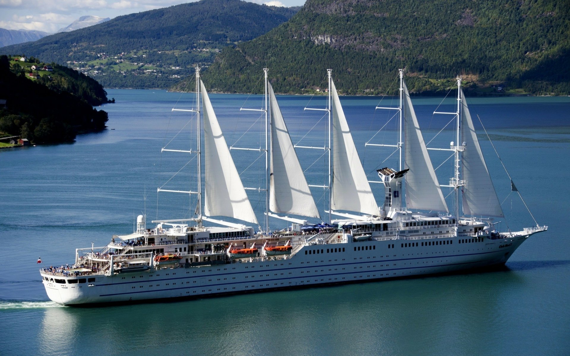 Download Sails Ship Vehicle Sailboat HD Wallpaper