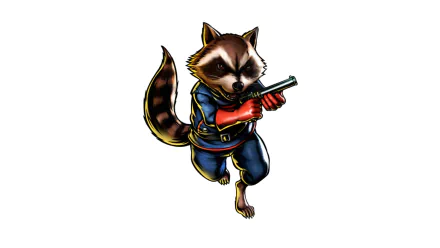Comic Rocket Raccoon HD Desktop Wallpaper | Background Image
