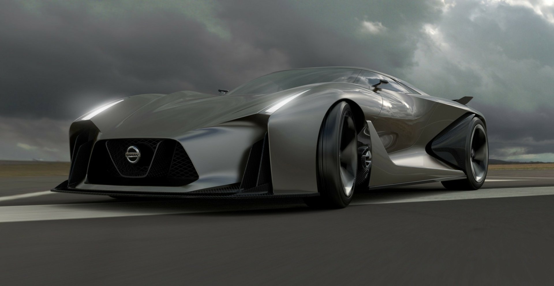 Download Dark Vehicle Nissan Concept HD Wallpaper