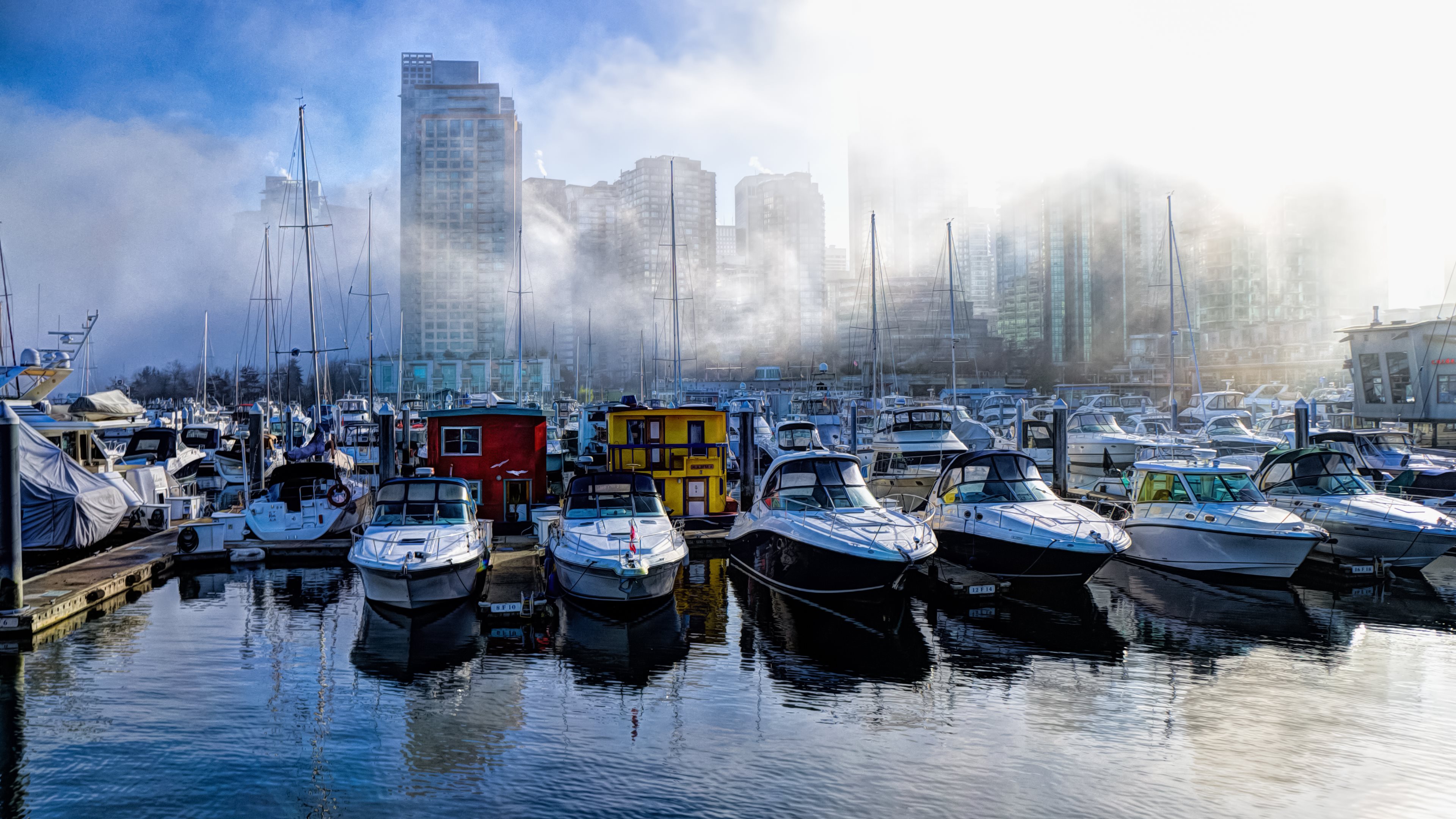 Man Made Coal Harbour HD Wallpaper | Background Image