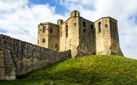 man made warkworth castle HD Desktop Wallpaper | Background Image