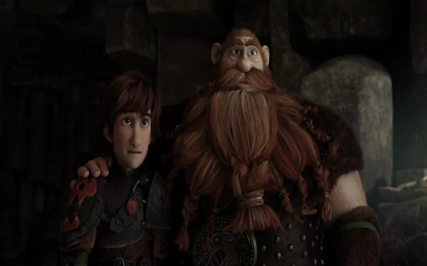 Stoick (How to Train Your Dragon) Hiccup (How to Train Your Dragon) movie How to Train Your Dragon 2 HD Desktop Wallpaper | Background Image