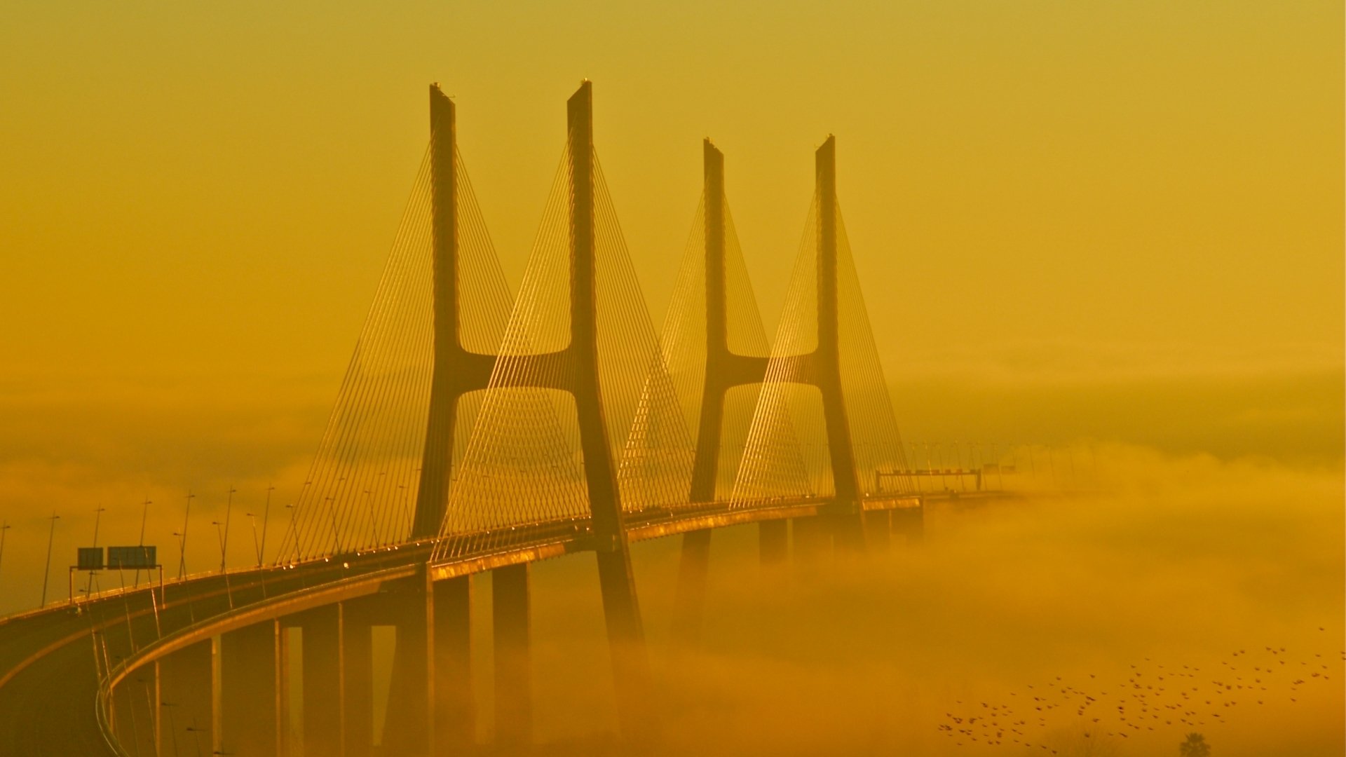 Download Man Made Vasco Da Gama Bridge HD Wallpaper