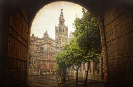Spain street man made Seville HD Desktop Wallpaper | Background Image
