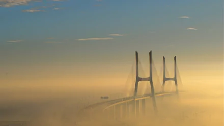 man made Vasco da Gama Bridge HD Desktop Wallpaper | Background Image