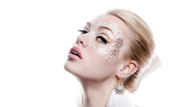 earrings makeup woman face HD Desktop Wallpaper | Background Image