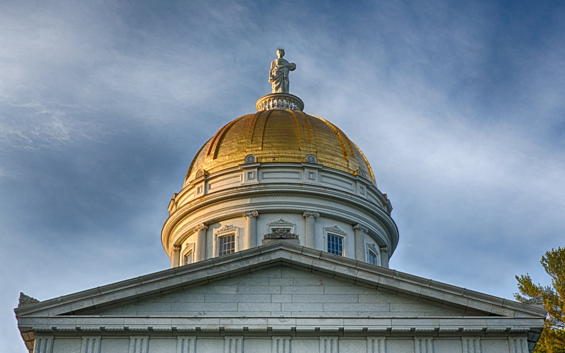 Download Man Made Vermont State House HD Wallpaper
