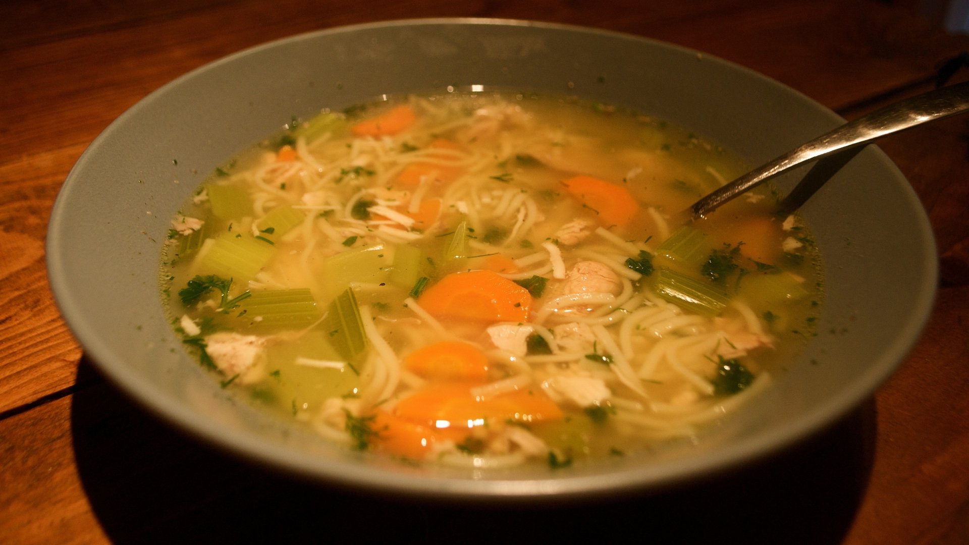 Download Food Chicken Soup 4k Ultra HD Wallpaper