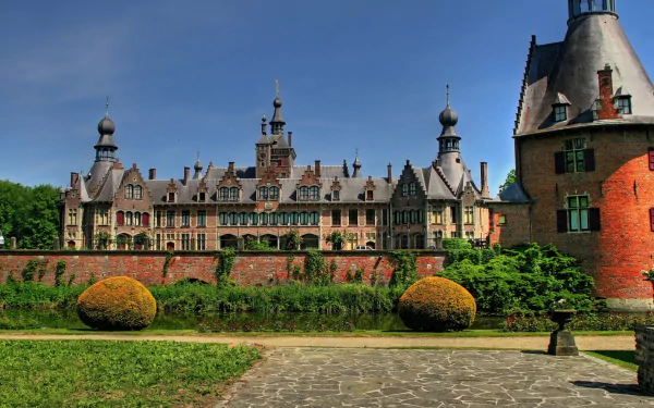 man made Ooidonk Castle HD Desktop Wallpaper | Background Image