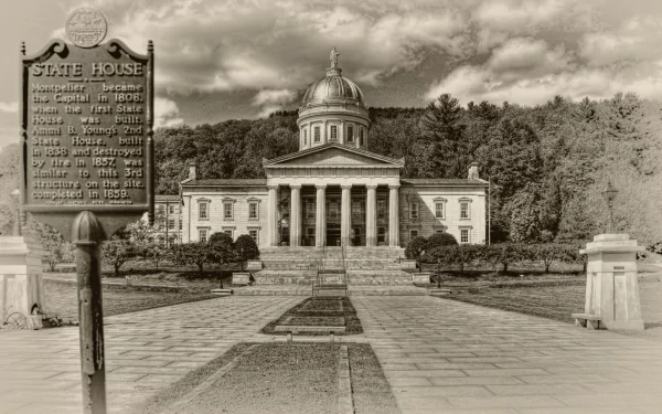 man made Vermont State House HD Desktop Wallpaper | Background Image