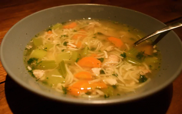 food Chicken Soup HD Desktop Wallpaper | Background Image