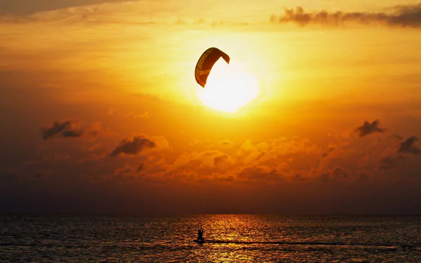 seascape parasailing Sports HD Desktop Wallpaper | Background Image