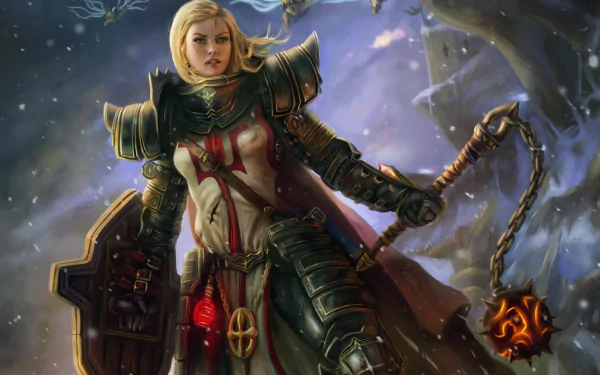 Crusader (Diablo III) video game Diablo III: Reaper Of Souls HD Desktop Wallpaper | Background Image