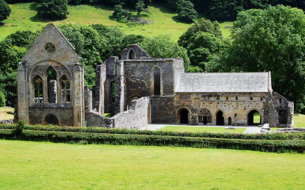 religious Valle Crucis Abbey HD Desktop Wallpaper | Background Image
