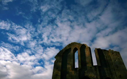 religious Valle Crucis Abbey HD Desktop Wallpaper | Background Image