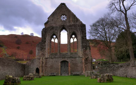 religious Valle Crucis Abbey HD Desktop Wallpaper | Background Image