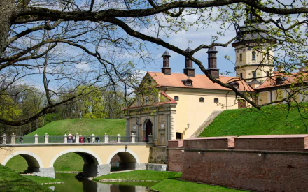 man made Nesvizh Castle HD Desktop Wallpaper | Background Image