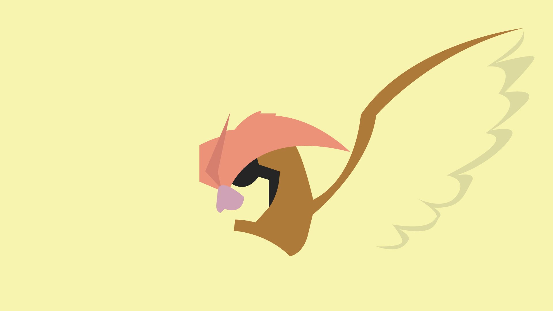 Download Minimalist Pidgeotto (Pokémon) Video Game Pokemon Minimalist Gaming HD Wallpaper