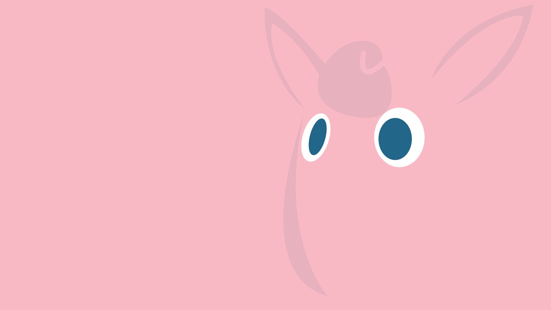 Download Minimalist Wigglytuff (Pokémon) Video Game Pokemon Minimalist Gaming HD Wallpaper