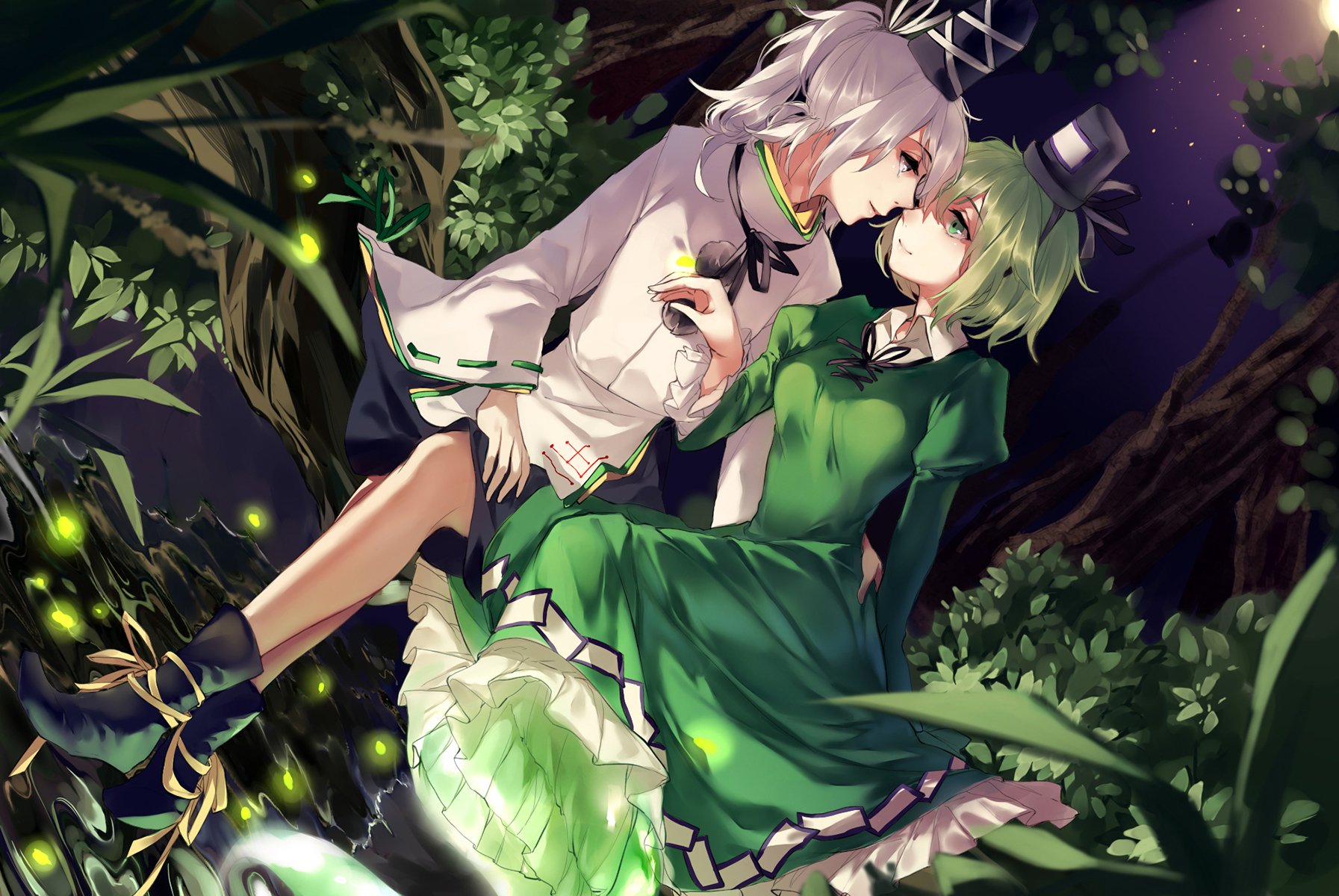 Download Soga No Tojiko Mononobe No Futo Anime Touhou Wallpaper
