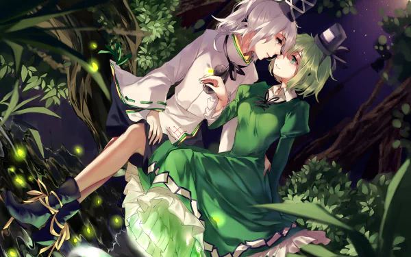 Soga no Tojiko Mononobe No Futo Anime Touhou HD Desktop Wallpaper | Background Image