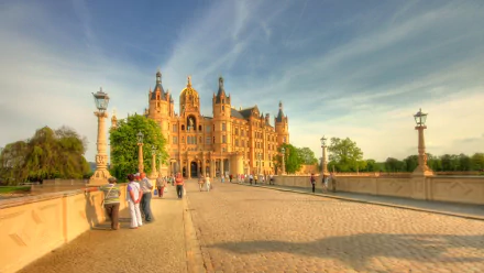 man made Schwerin Palace HD Desktop Wallpaper | Background Image