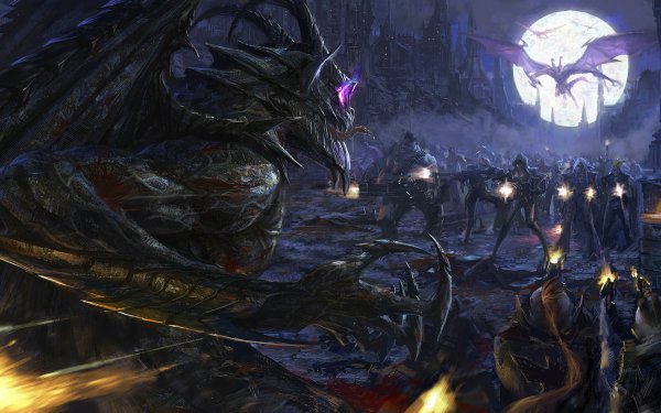 Dark Monster Fight Horror Creepy HD Wallpaper | Background Image