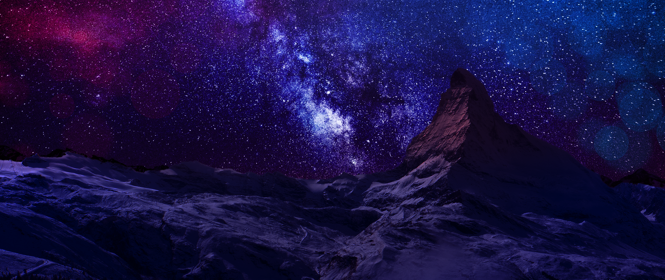 purple night sky wallpaper