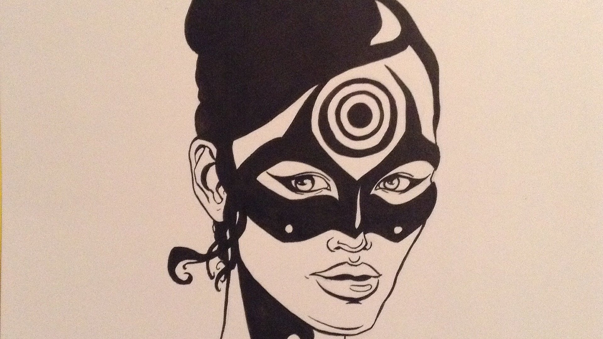 Download Comic Lady Bullseye HD Wallpaper