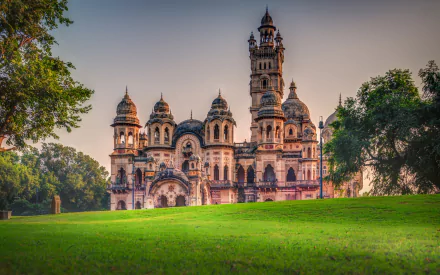 man made Laxmi Vilas Palace Vadodara India HD Desktop Wallpaper | Background Image
