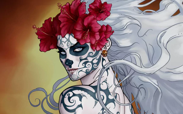 Comic Lady Death HD Desktop Wallpaper | Background Image