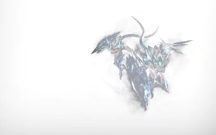 A striking HD desktop wallpaper featuring a frost-themed demon from the video game Devil May Cry 4, showcasing intricate icy details and a dramatic presence.