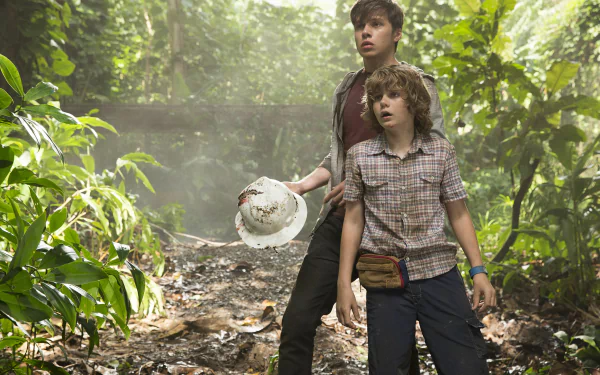 Nick Robinson Ty Simpkins movie Jurassic World HD Desktop Wallpaper | Background Image