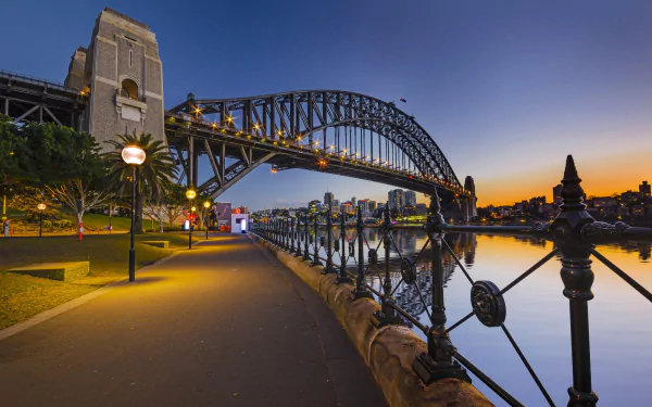 Sydney man made Sydney Harbour Bridge HD Desktop Wallpaper | Background Image