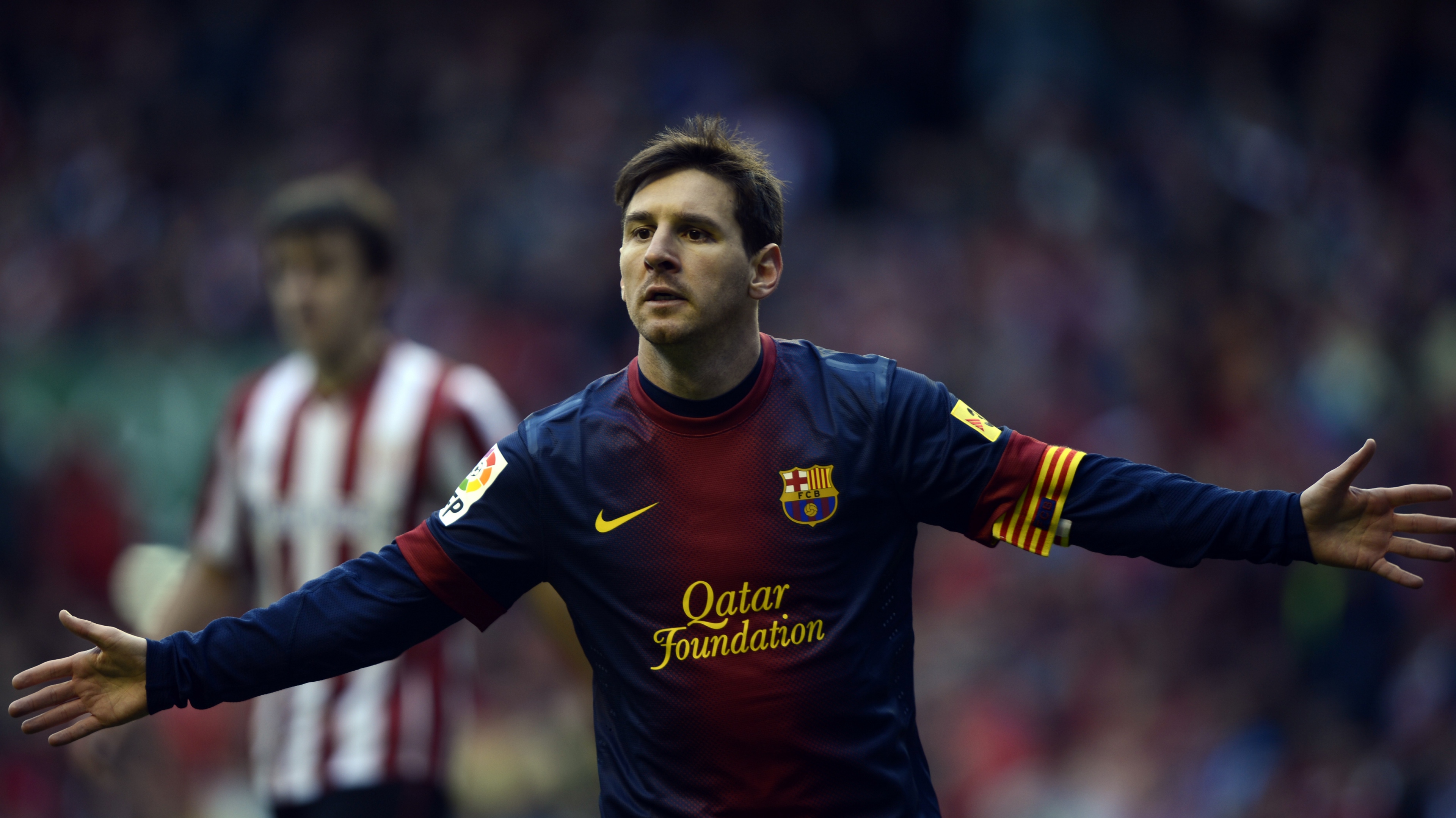 Lionel Messi in a stadium Wallpaper 4k Ultra HD ID2449