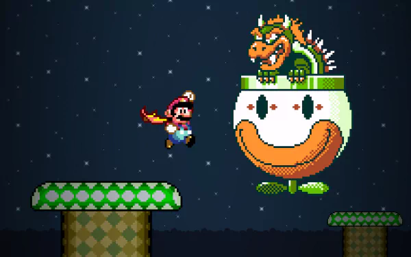 video game Super Mario World HD Desktop Wallpaper | Background Image
