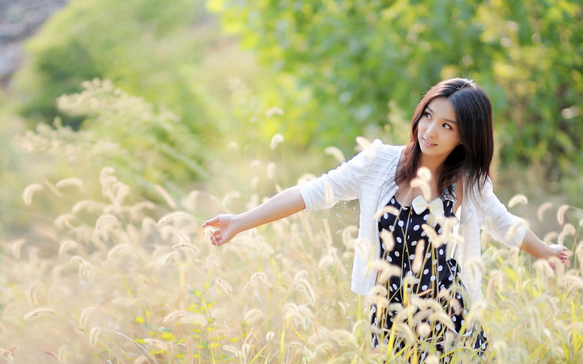 Serene Asian Woman HD Wallpaper