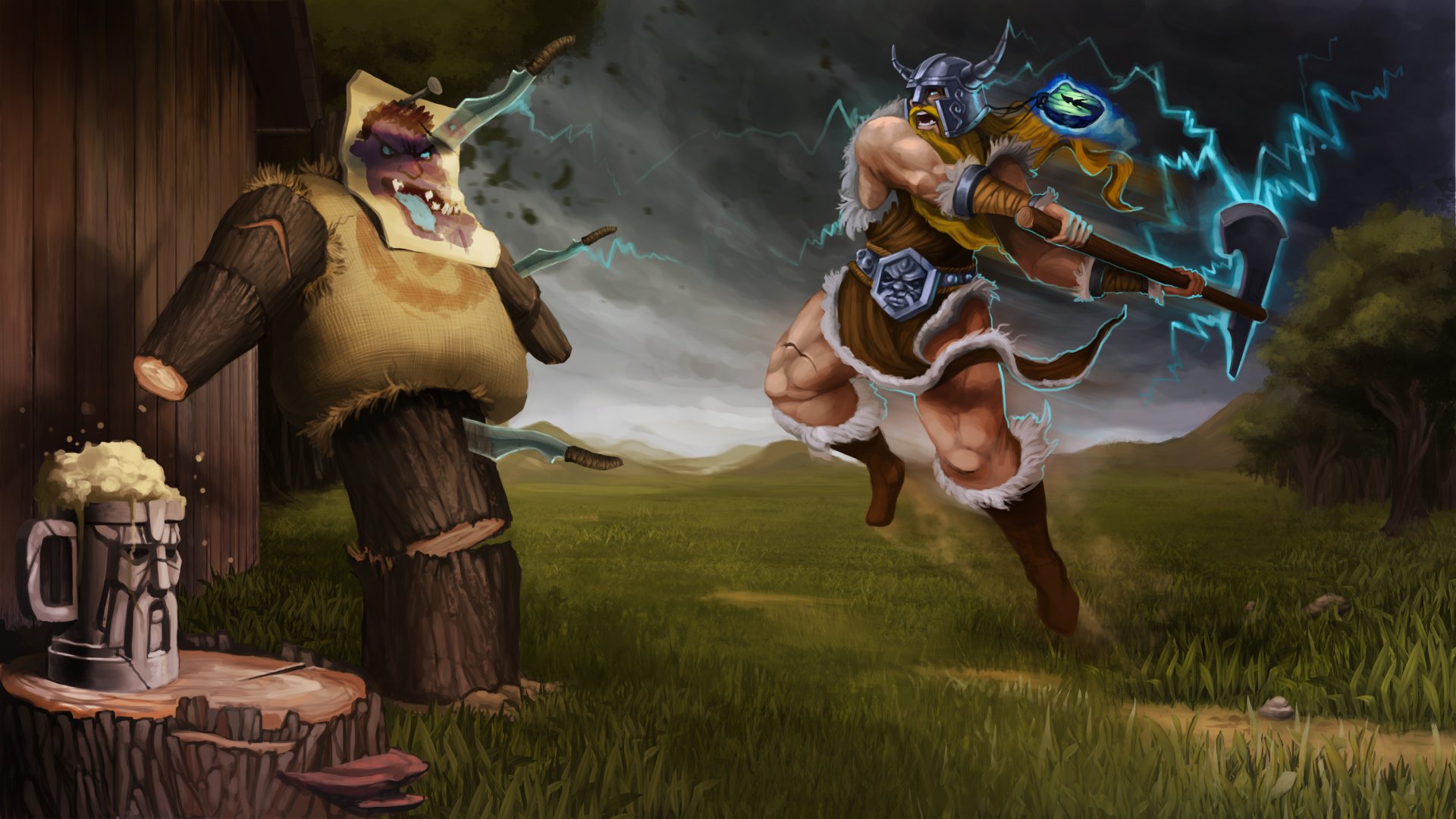 Download Olaf (League Of Legends) Video Game League Of Legends HD Wallpaper by Andy Thomas