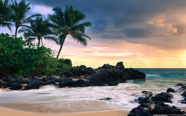 tropics Hawaii nature sunset HD Desktop Wallpaper | Background Image