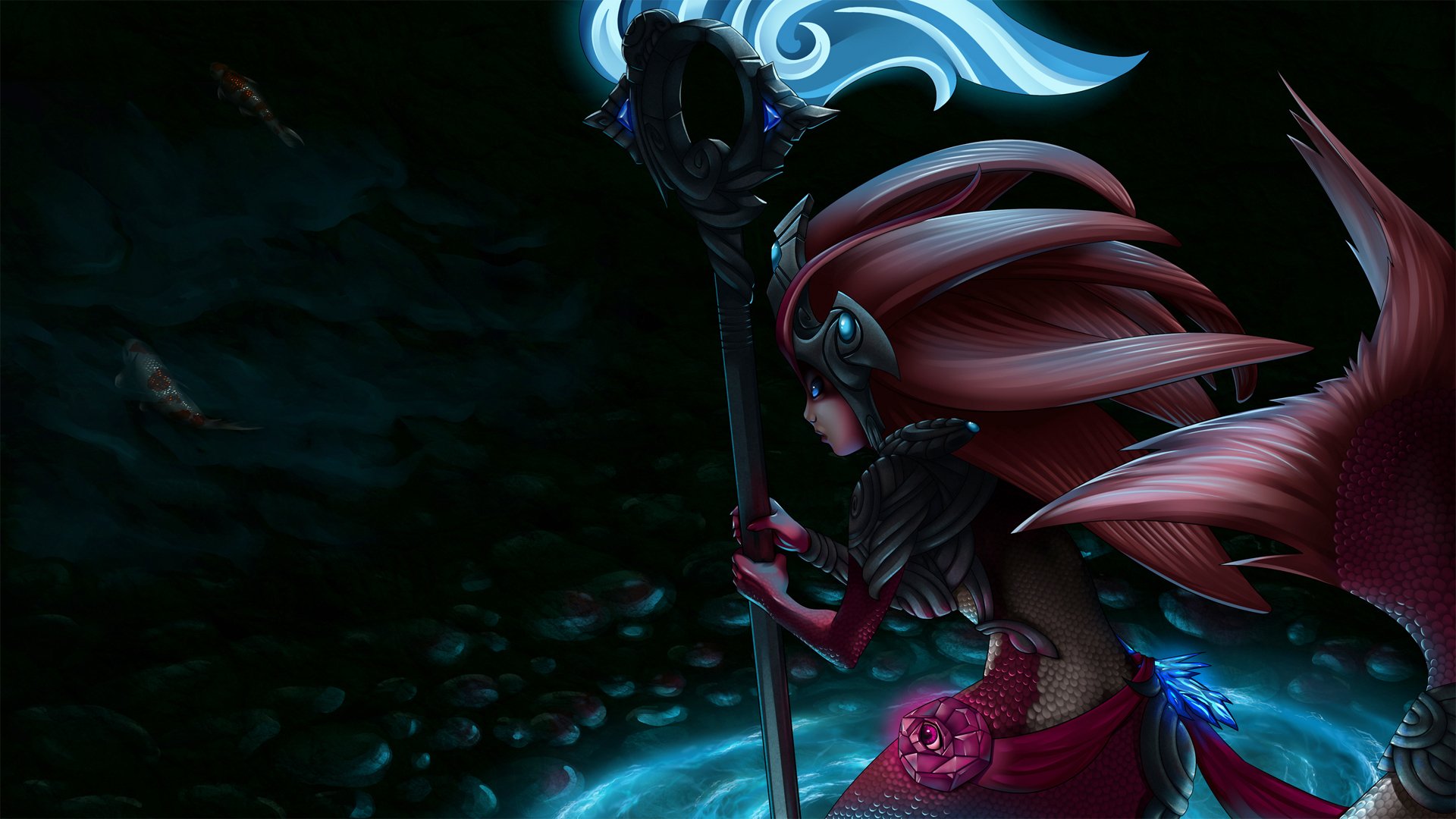 Download Nami (League Of Legends) Video Game League Of Legends  HD Wallpaper by DU57Y