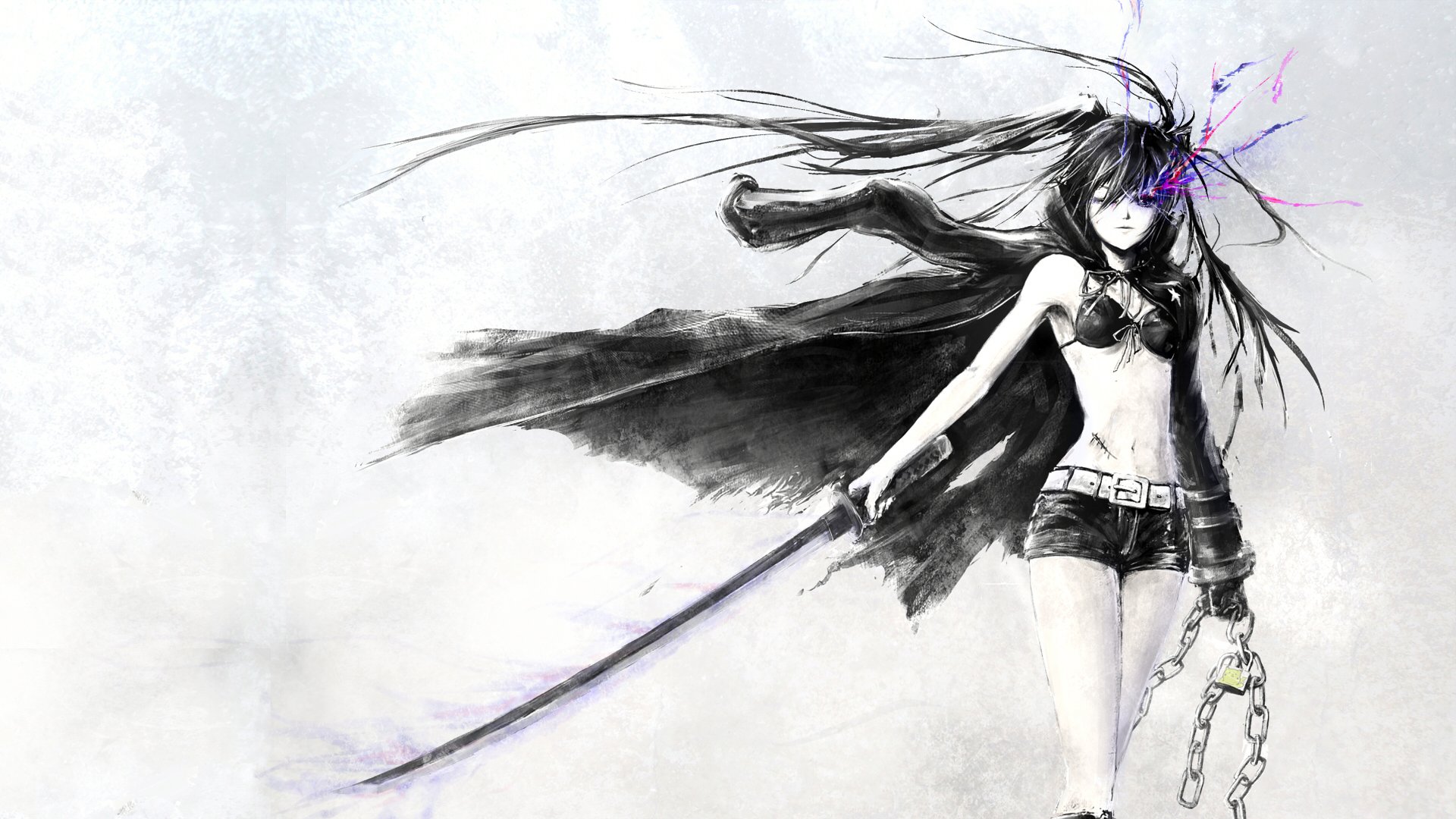 Download Insane Black Rock Shooter Anime Black Rock Shooter HD Wallpaper