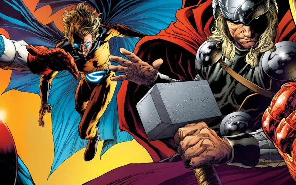 Sentry (Marvel Comics) Iron Man Thor Captain America Comic Avengers HD Desktop Wallpaper | Background Image