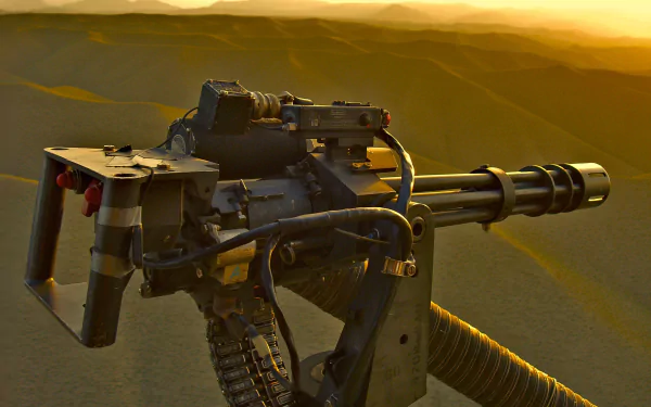 man made M134 Minigun HD Desktop Wallpaper | Background Image