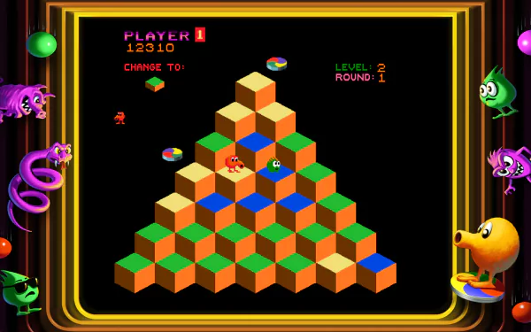 video game Q*bert HD Desktop Wallpaper | Background Image