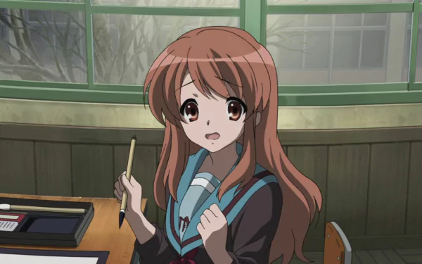 Mikuru Asahina Anime The Melancholy of Haruhi Suzumiya HD Desktop Wallpaper | Background Image